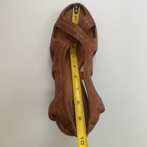 GIVENCHY leather peep toe boho high heels - Picture 11 of 12